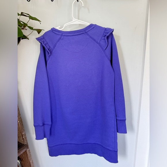 🍔 “Awesome Sauce” Ruffle Raglan Dress — Size 6-7 💜✨ - Picture 6 of 7